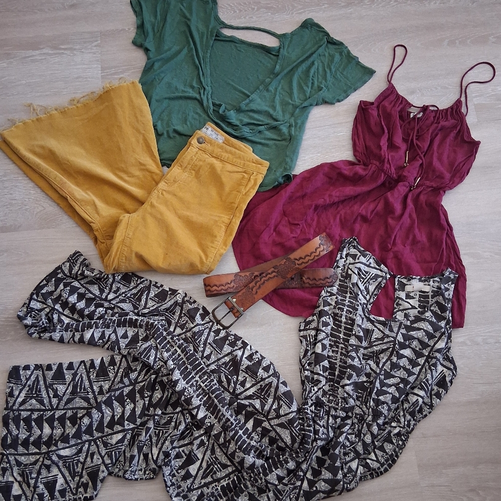 Free People Lot - Boho Style Box - FP Dress FP Pants FP Tops